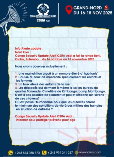 Alerte Lubero 10-22/11